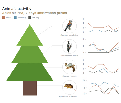 Animals Activity | Graphics | Robust JavaScript/HTML5 charts | AnyChart